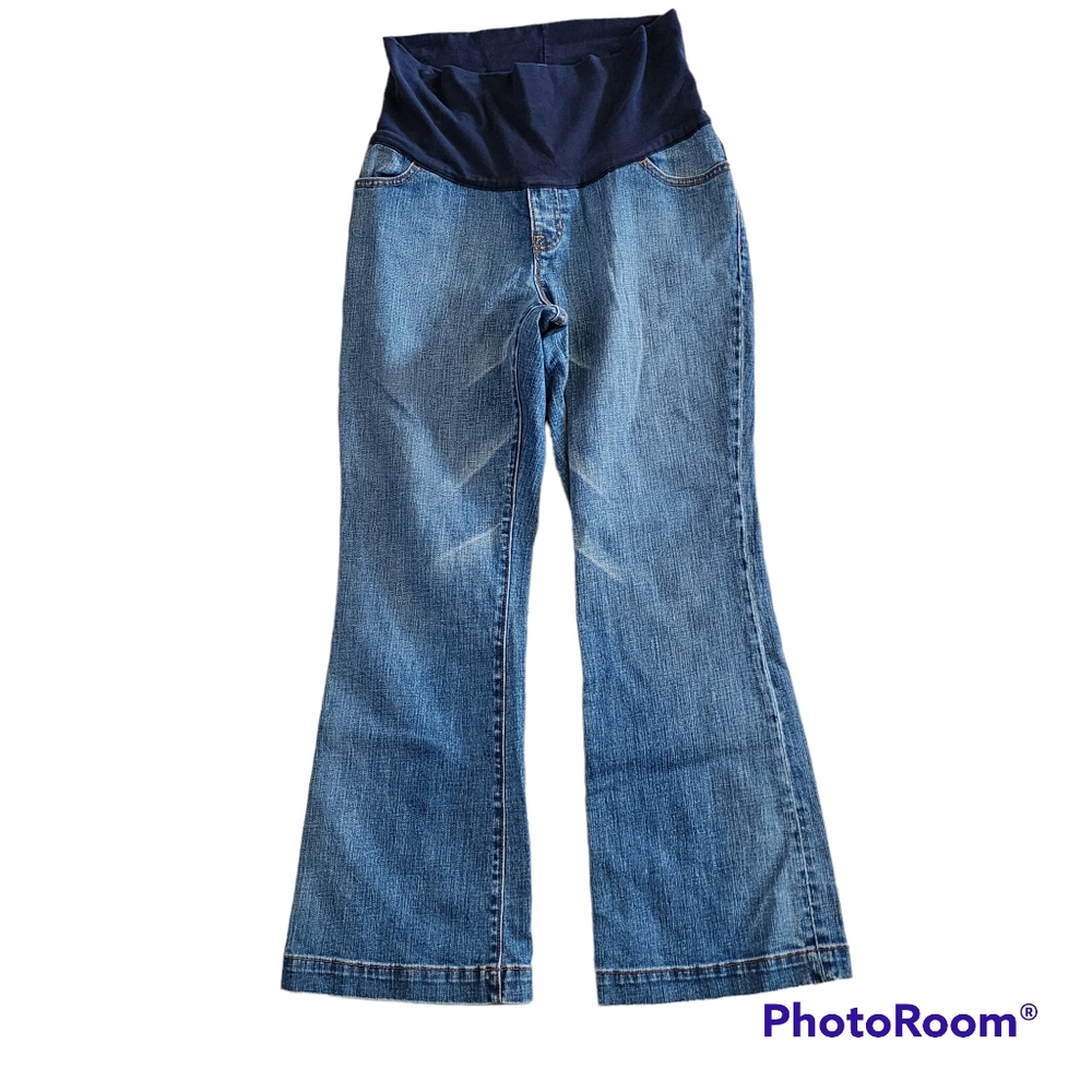 Gap Long and Lean ankle flare jeans size 8 maternity